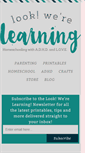 Mobile Screenshot of lookwerelearning.com