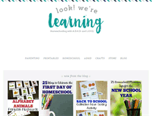 Tablet Screenshot of lookwerelearning.com